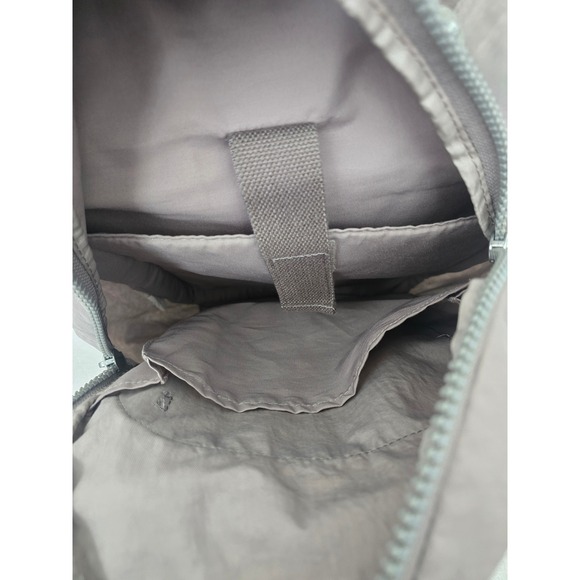 Kipling Seoul Laptop Backpack Gray Nylon Monkey Charm Front‎ Pocket Zip Closure - Picture 6 of 8